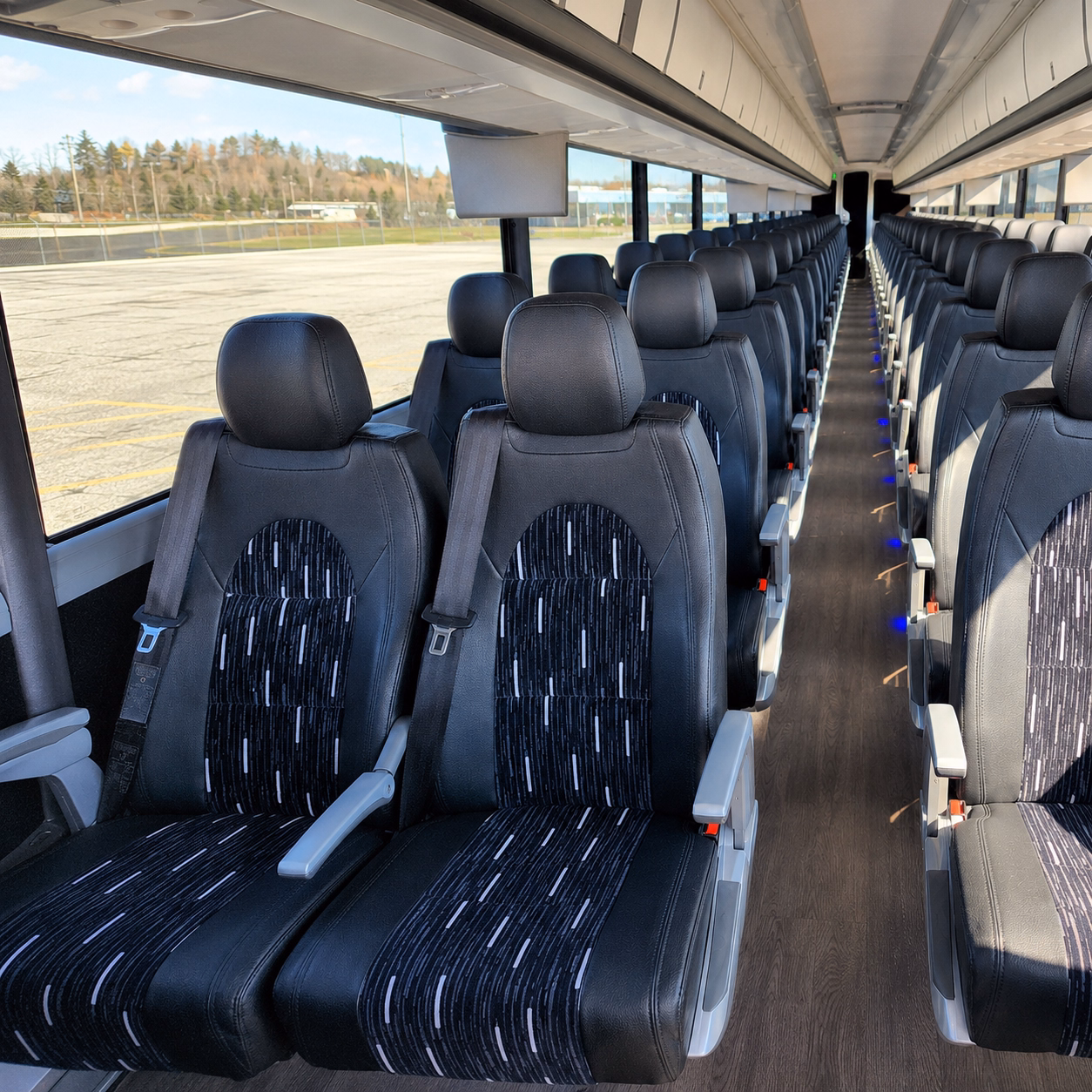 indio charter bus interior