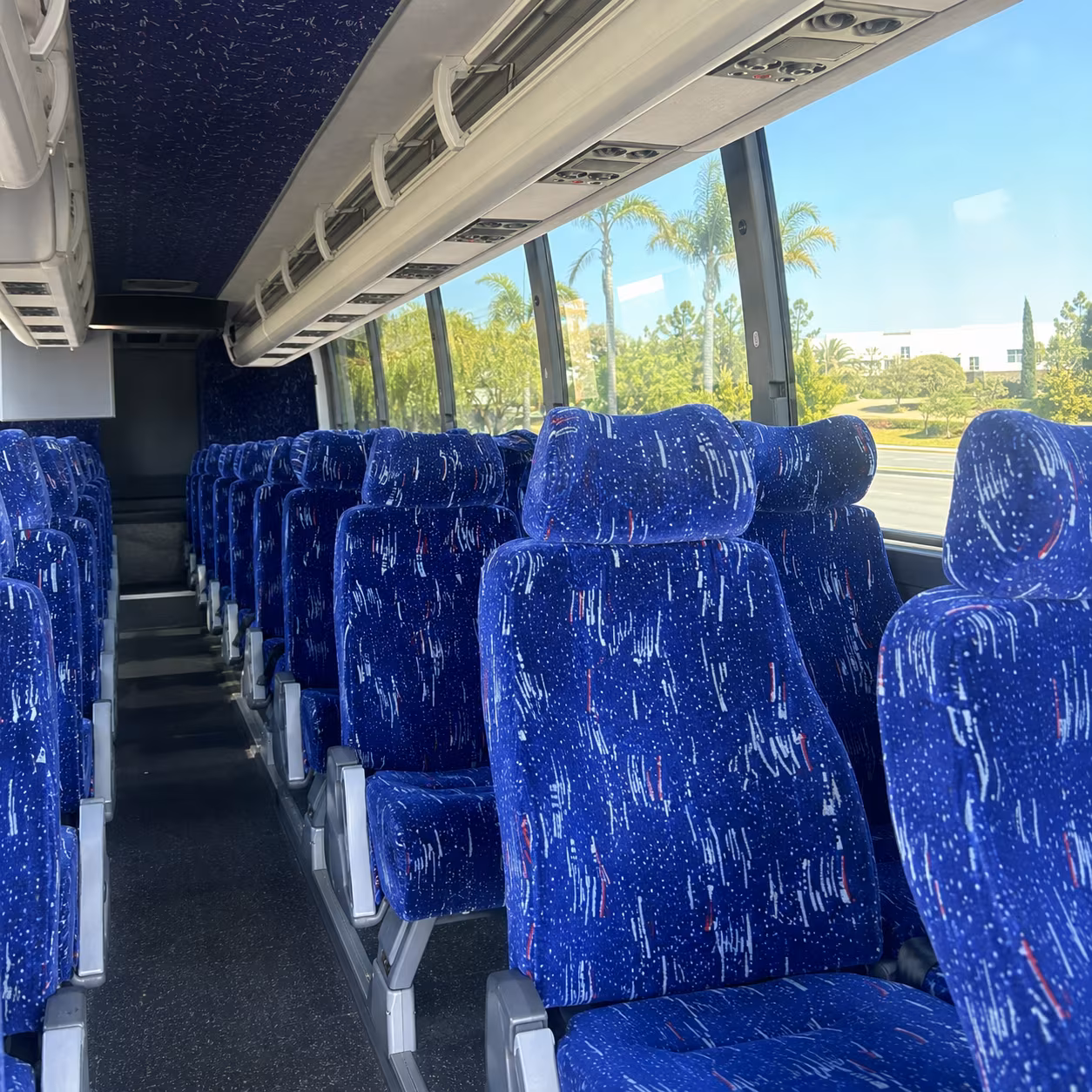 indio charter bus rental inside