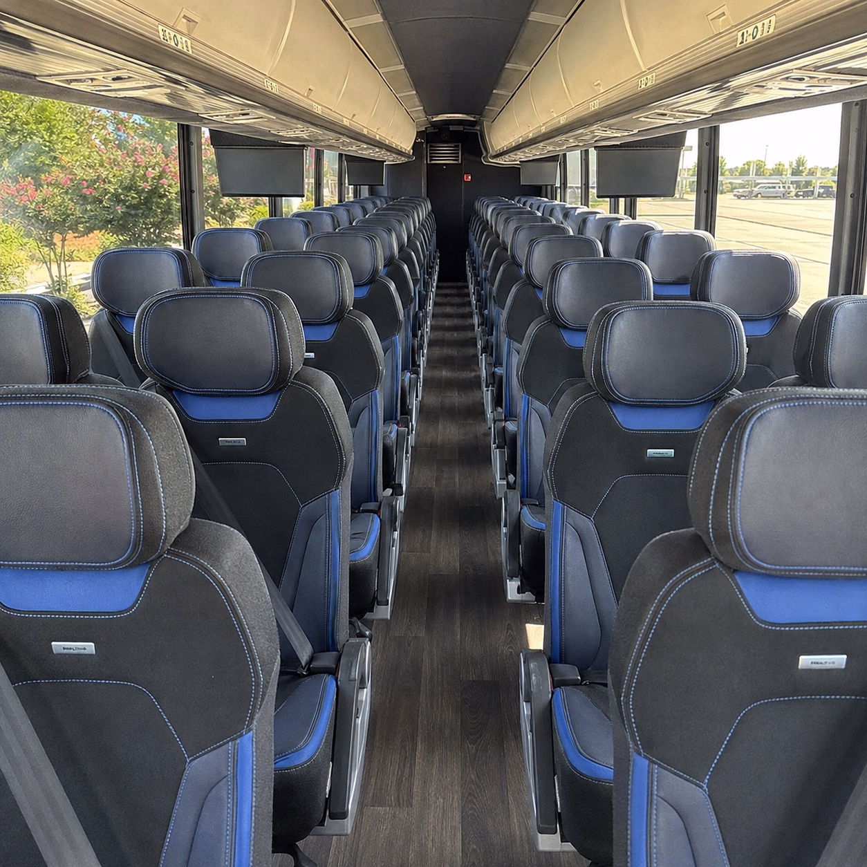 indio charter bus rental interior