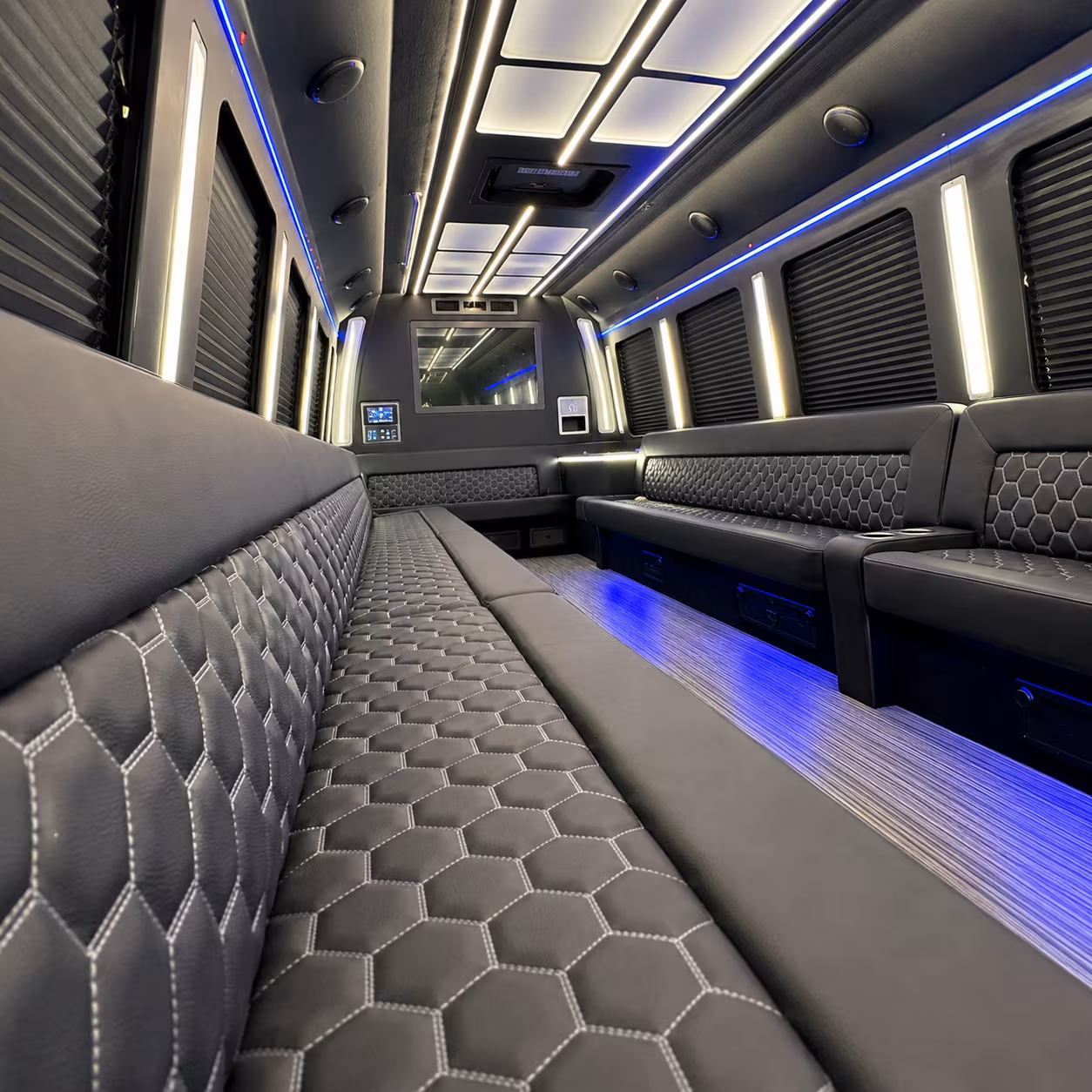 indio party bus rental interior